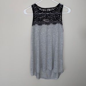 Lace detail tank